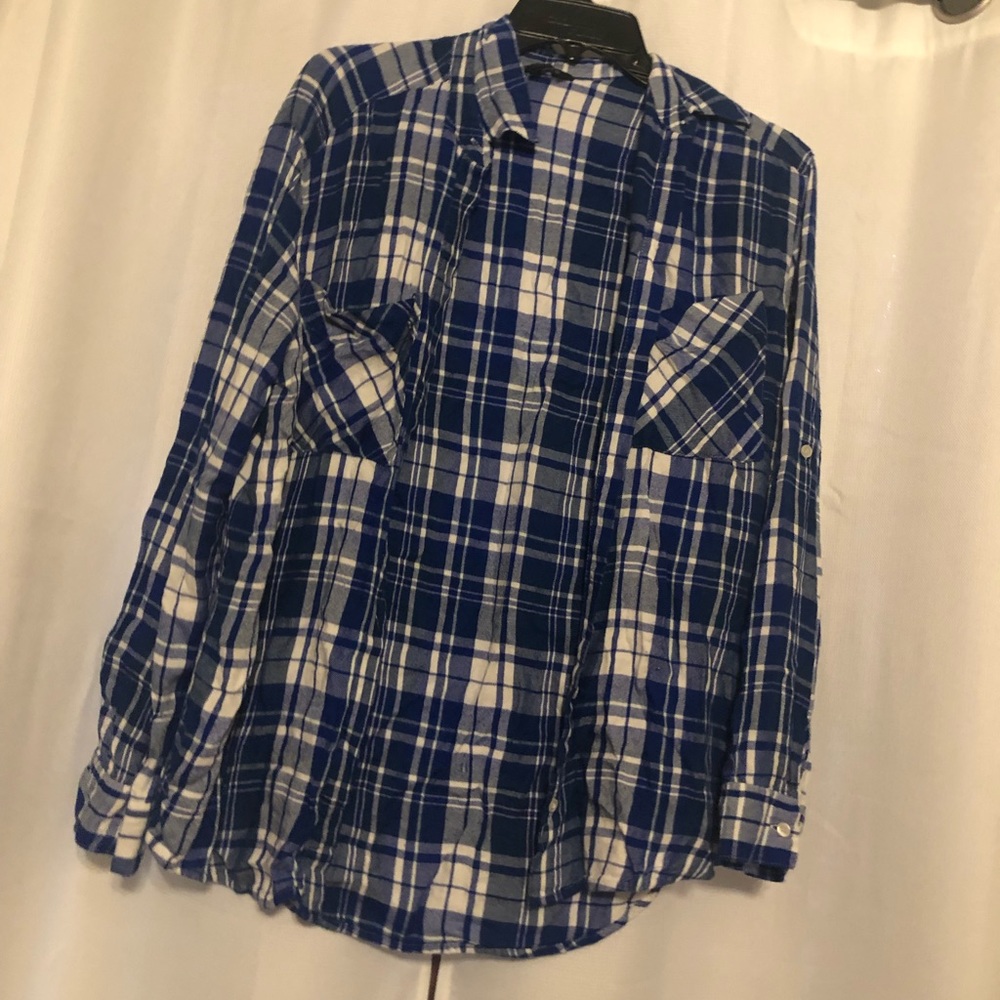 Plaid button down